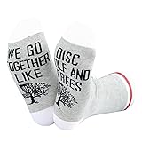 ZJXHPO Disc Golf Crew Sock We Go Together Like Disc