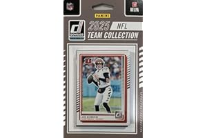 SCORE Cincinnati Bengals 2025 Donruss Factory Sealed Team Set Featuring Joe Burrow, Ja'Marr Chase and Boomer Esiason with Rated Rookie Cards of Demetrius Knight Jr. and Shemar Stewart Plus