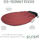 PureXT Exfoliating Glove Kessa Hammam Body Scrubber 250D Maroon view 6