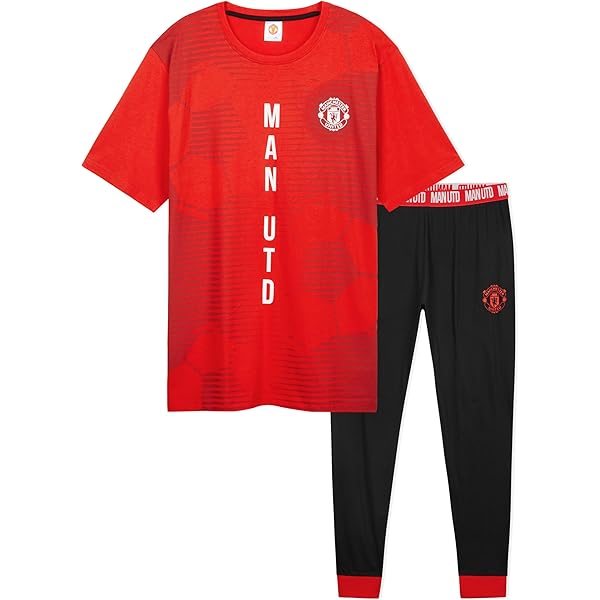 Manchester United F.C. Mens Pyjamas, Fleece Mens Pyjamas, Football