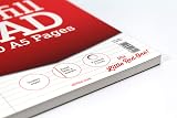 Silvine 160 Page A5 Refill Pad Head Bound 2 Hole Punched Ruled 8mm view 3