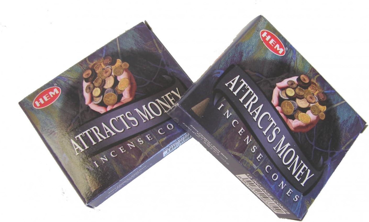 Feng Shui Import 2 Boxes of Attract Money Incense Cones
