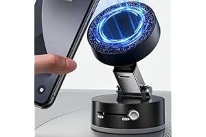 DOSTDR Vacuum Suction, Foldable Magnetic Phone Holder, Suction Pro, Dash Mount, 360 Rotation, Phone Stand for Car Truck, fits