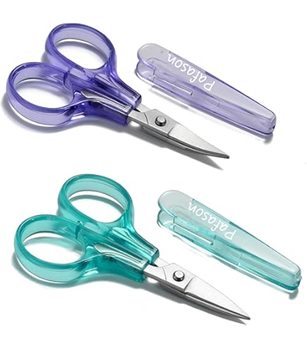 Mini Scissors Small Travel Scissors With Cover 4 Pack Mini Craft Scissors - 3.4 Foldable Scissors