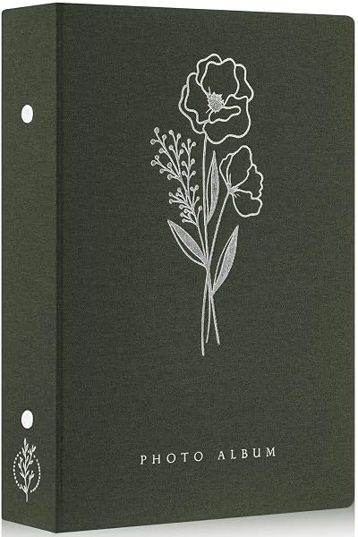 Lanpn Photo Album 6x4 Slip In Linen 300 Pockets 10x15cm Landscape 50 Sheets