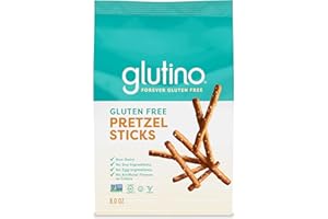 Glutino Gluten Free Pretzel Sticks, Delicious Everyday Snack, Lightly Salted, 8 oz