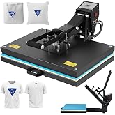 SmarketBuy Upgraded Heat Press 16x24 Inch, High Pressure Clamshell Heat Press Machine 1800W, Large Heat Press with Pull Out Lower Platen, Digital Control Heat Transfer Machine for T Shirts