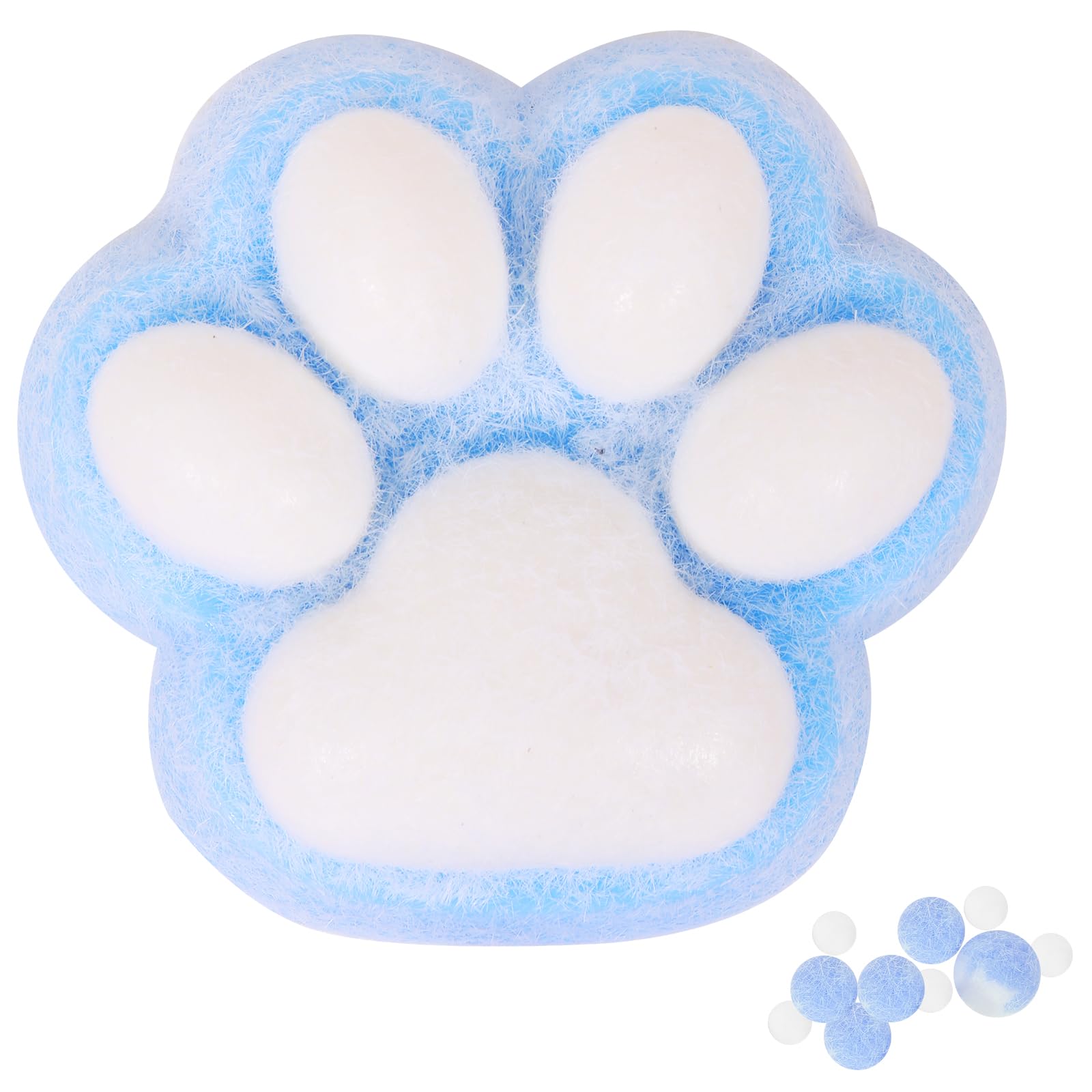 Photo 1 of 1pcs Blue Squishy Cat Paw Squishy Toy,5 Inches Big FuFu cat Squeeze Paw,Cute Soft Squeeze Fidget Toys Squeeze Toys for Stress Relief Pinch Family Toys Gifts for Kids Adults