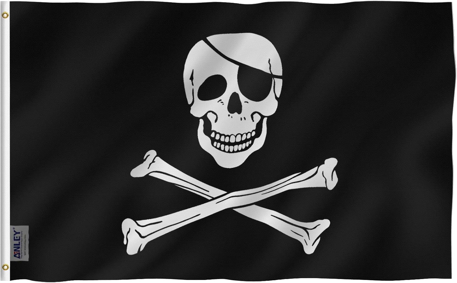 Other Flags Pirat (Totenkopf) Flag - 3 Fuß von 5 Fuß Polyester: Amazon ...