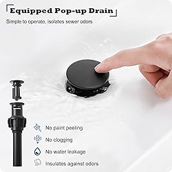 HEYMYTAP Brass Waterfall Bathroom Faucet, 4-16 Inch