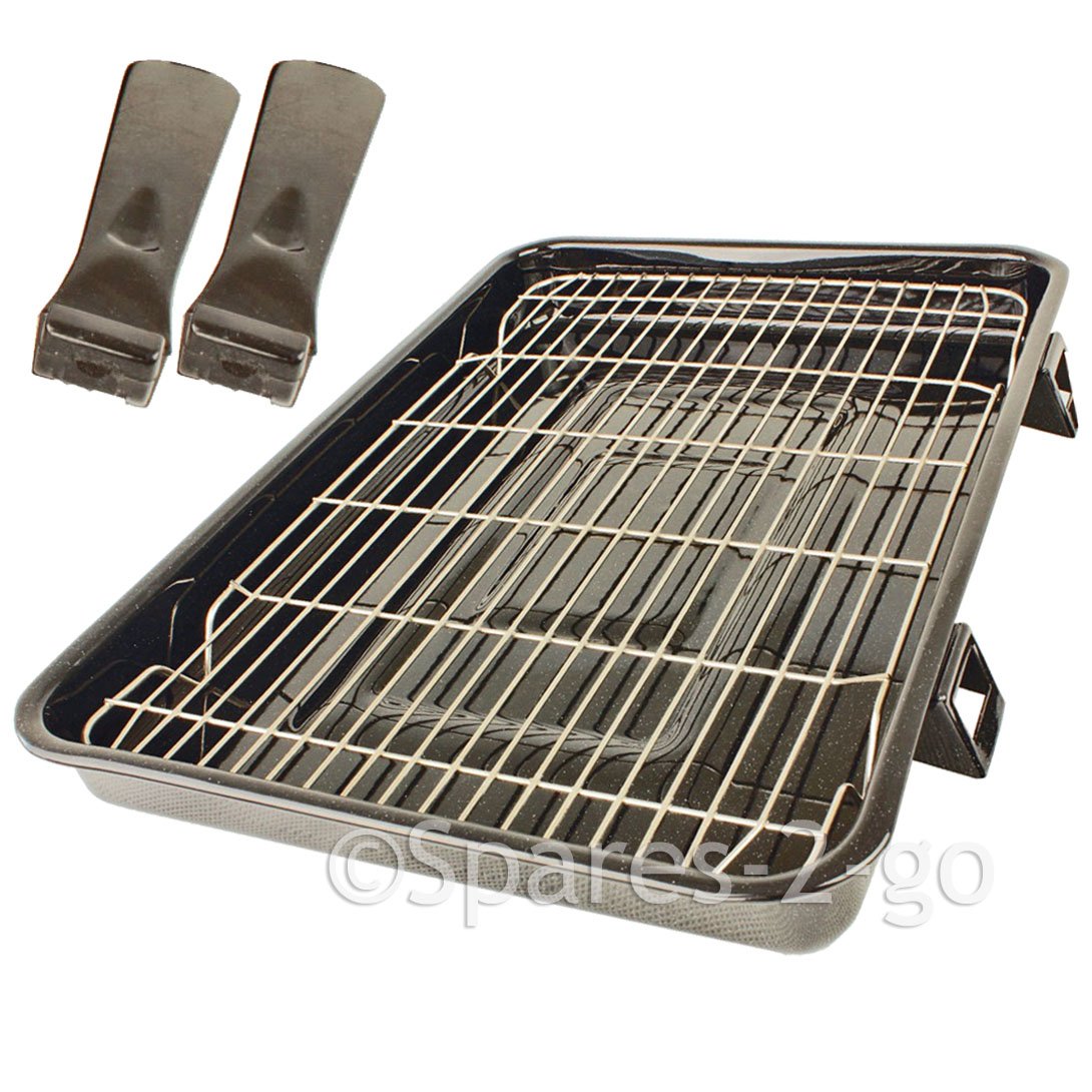 Spares2go Universal Large Oven Cooker Grill Pan Tray Rack Detachable