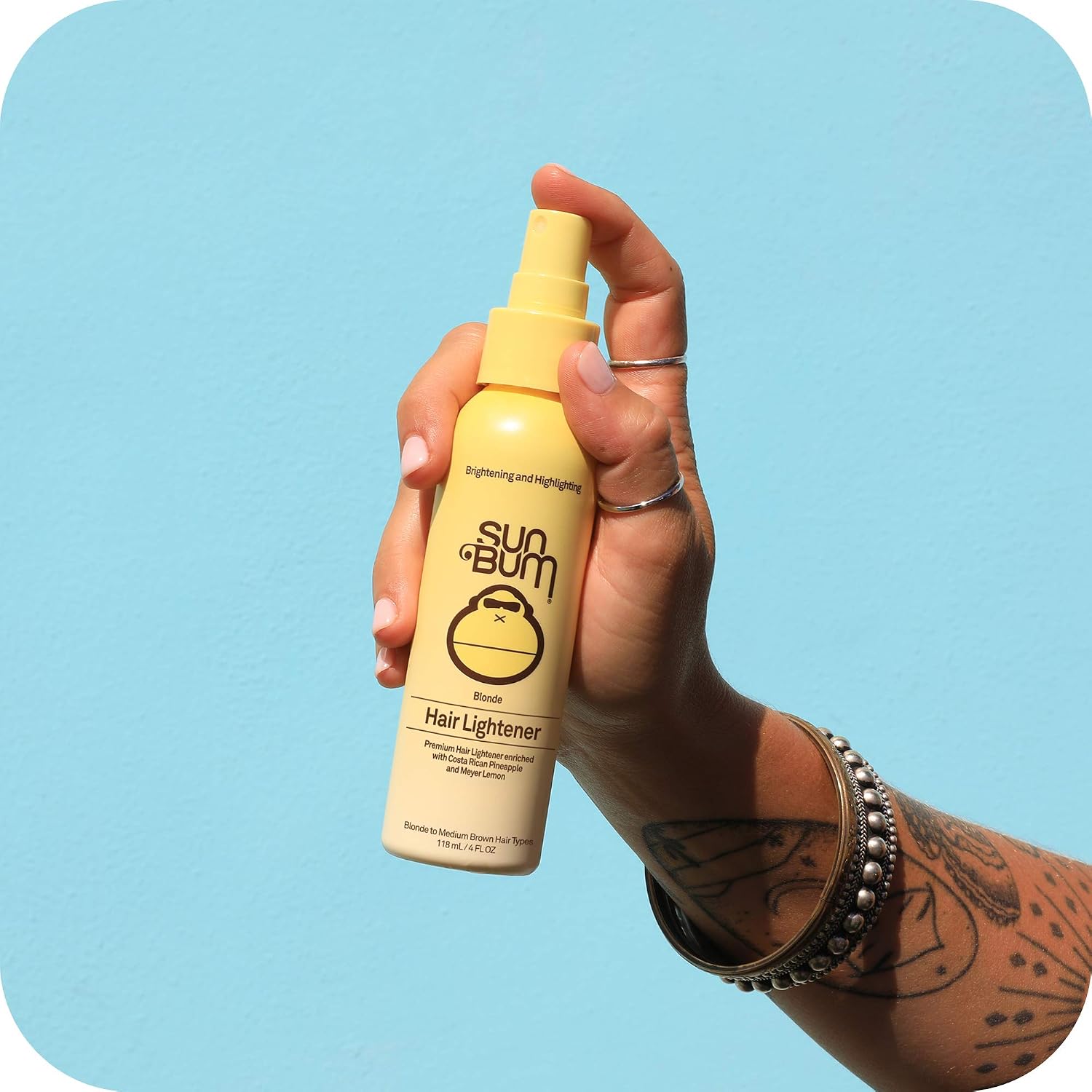 Sun Bum Blonde Formula Hair Lightener, 4oz Spray Bottle, Hair Highlighting Spray, Clear, 118.3 ml (Pack of 1) - Image 5