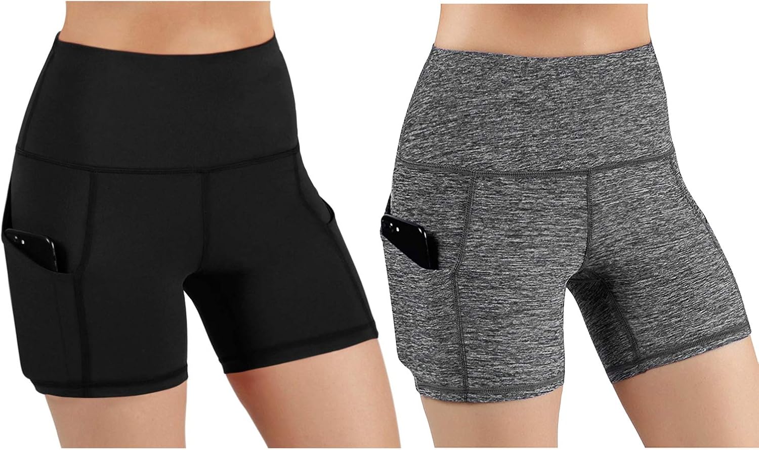 Olgaa Womens Shorts,High Waist Workout Yoga Running Compression