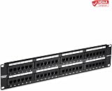 TRENDnet 48-Port Cat5e UTP Patch Panel RJ45 Krone 100Mhz Rackmount Black view 4