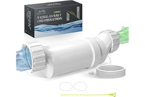 NOROEUA Salt Cell T-15 Replacement Hayward Cell T15 Pool Chlorinator System Compatible with AquaRite, AquaTrol, Pro Logic Up to 40K Gallons Turbo Chlorine Generation