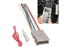 Zosgrew 3 PCS Car Radio Harness, Stereo Wiring Harness, Radio Wiring Harnes Connector Kit, CD Receiver Wire Cable Aerial Conn