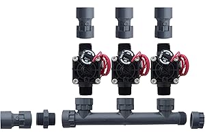 SPW Hunter PGV101-MM 3 Zone Dura Manifold Valve Kit with Flow Control - Slip PGV101G (3 zone)