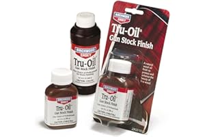Birchwood Casey Fast-Drying Long-Lasting Water-Resistant Oil-Based Tru-Oil Stock Finish Bottle, 3 Ounce