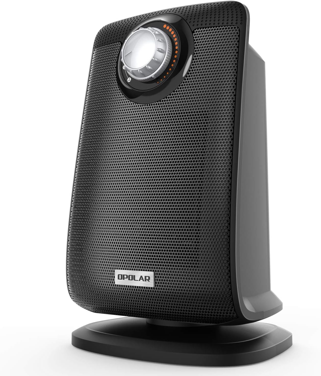 OPOLAR LB5305P Space Ceramic Bathroom Heater with IP21 Water-Proof for Home & Office, Fast Heating & Auto Oscillation, Portable, Adjustable Thermostat, 1500W, Black