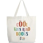 Levitatinyear Book Lover Tote Bag for Women, Read Books Canvas Tote, Colorful Library Book Bag, Read Quote Gift Bag, Bookish Shoulder Bags Gifts for Book Lovers -15