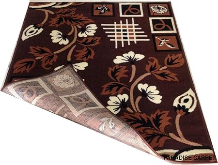Paradise Carpet Creation Traditional Antique Carpet (Brown, Acrylic, 7 X 10 Feet)