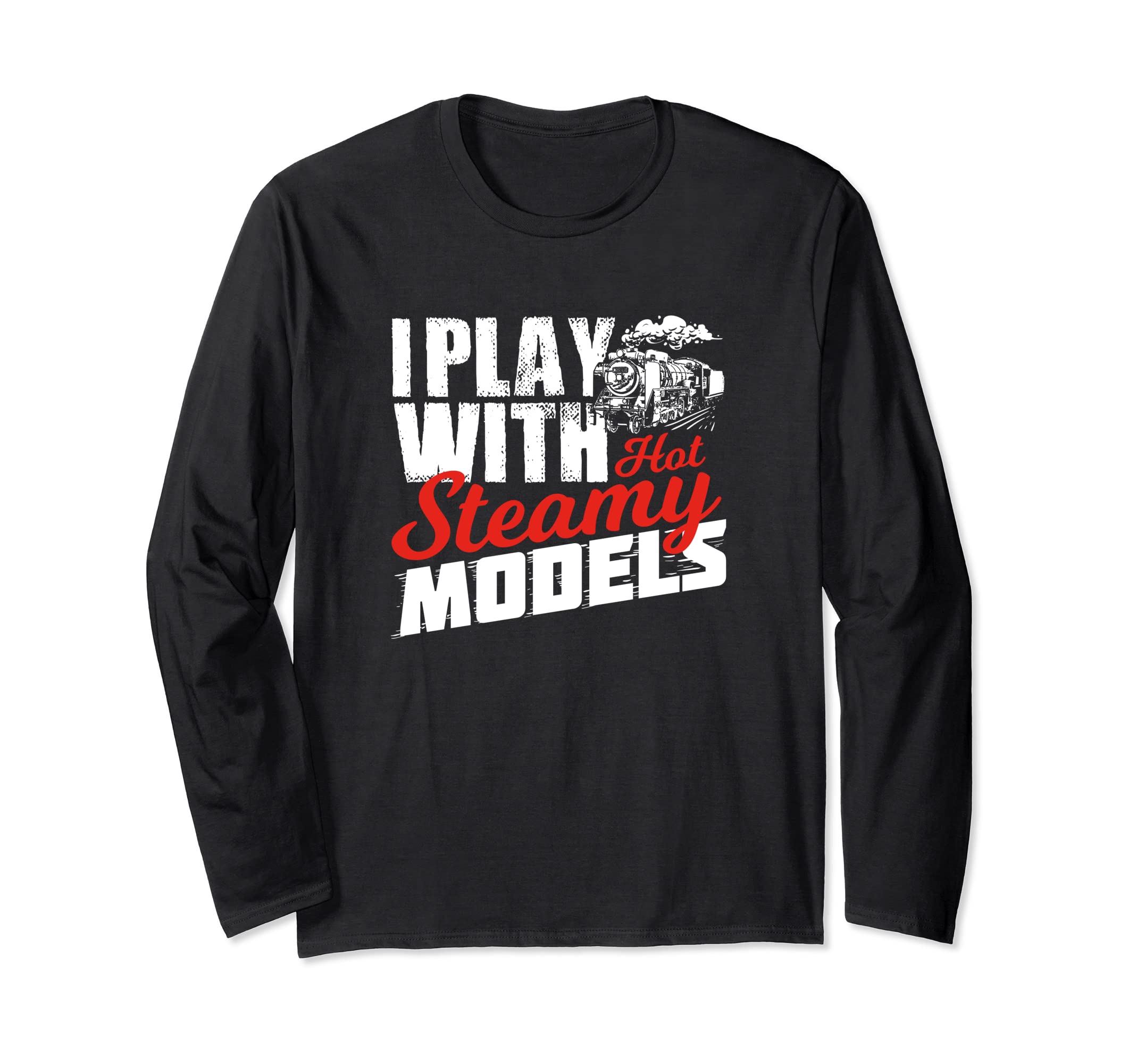 Model Train Gift For A Model Builder Long Sleeve T-Shirt