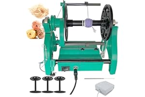 GENERIC Electric Yarn Spinner Kit with Foot Controller & 3 Bobbins, Small Yarn Winder with Forward & Reverse