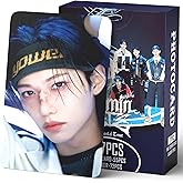 PYAJUU DominATE World Tour Photocards 127 PCS KPOP Hollow Photocard Set Merch Boys and Girls Gift Set 55PCS Photocard and 72PCS Stickers Giant Greeting Cards (Stray Kids)