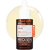 DERMALOGY by NEOGEN Real Vita C Serum, Hydrating Vitalizing Facial Serum with 22% Vitamin C, Even Skin Tone, Dark Spot Serum, Korean Skin Care (32g/ 1.12 oz)