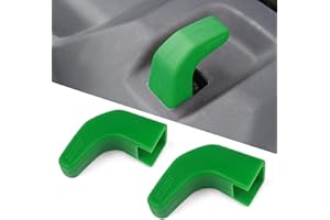 DKMGHT Factory Bumper Tow Hook Covers for Jeep Wrangler JK JL Gladiator TJ, Green Protector Accessories 2007-2022 (2Pcs)