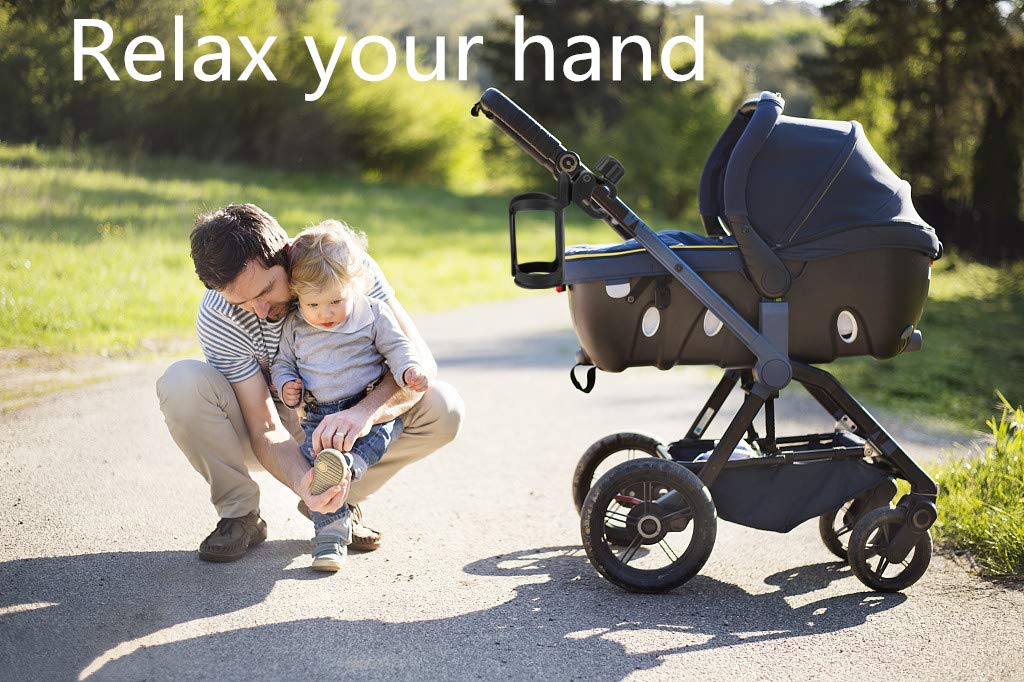 2 Pack Stroller Drink Holder 360 Degree Rotation Universal Cup Holders Bottle Holders for Buggy, Bike and Wheelchair: Baby
