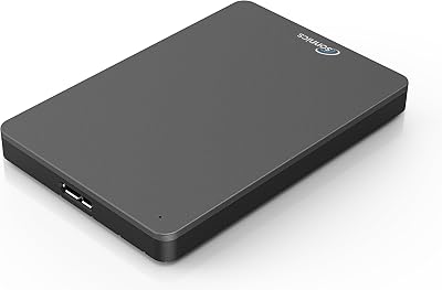 Sonnics 500GB Dark Grey Portable External Hard Drive USB 3.0 Fast