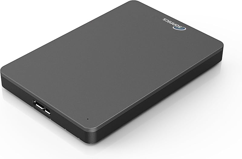 Sonnics 500GB Dark Grey Portable External Hard Drive USB 3.0 Fast