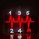 LIUOZHTEA Shift Neon Sign for Wall Decor LED Manual Gearbox Neon Light Dimmable USB Car Gearbox Light Up Sign for Garage Parking lot Car Club Gifts for Father Husband Car Lovers(15.7 * 11.8In)