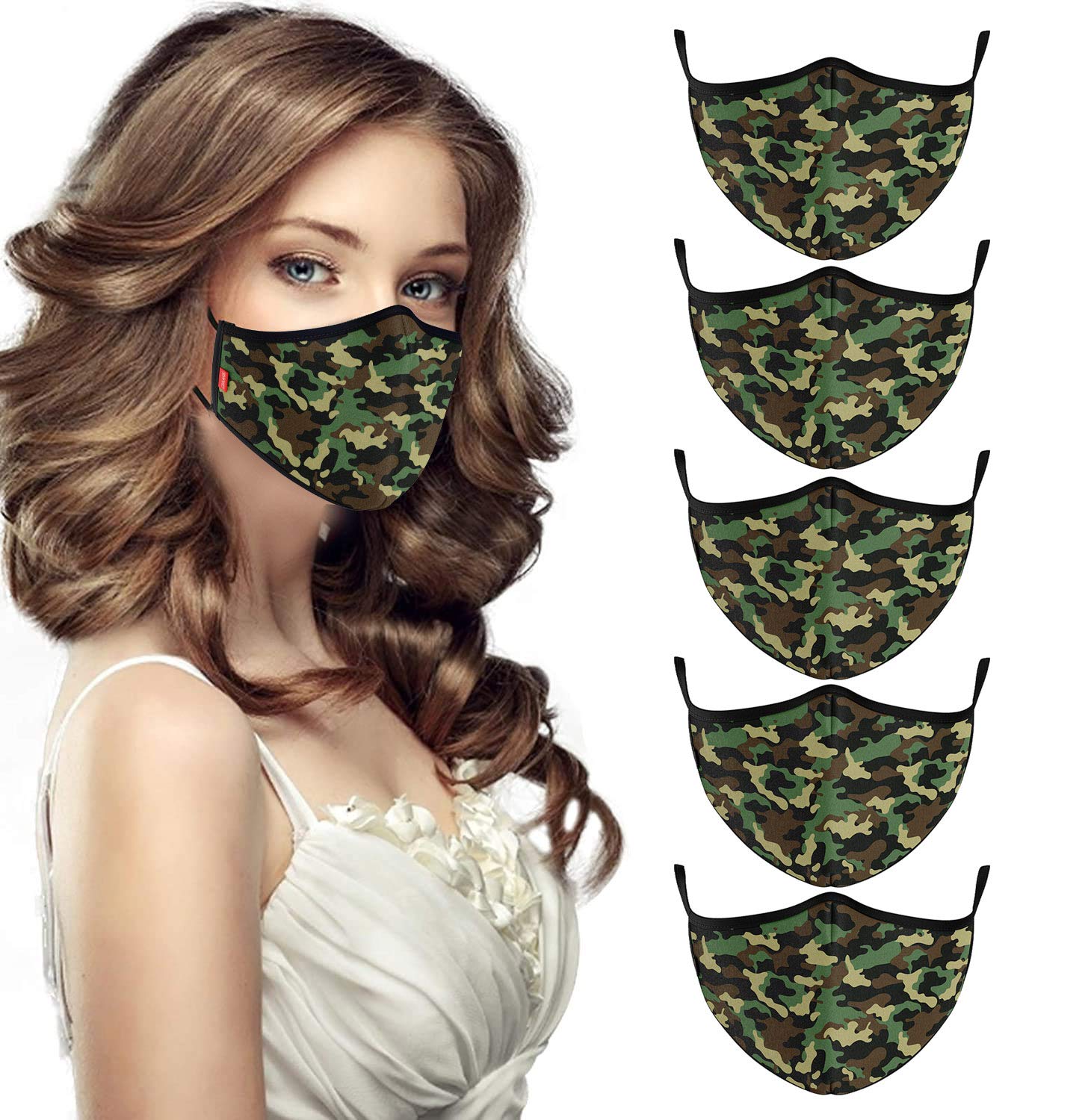 COOL Mask Unisex 3 Layer Reusable Washable Face Mask ( Pack of 5 )