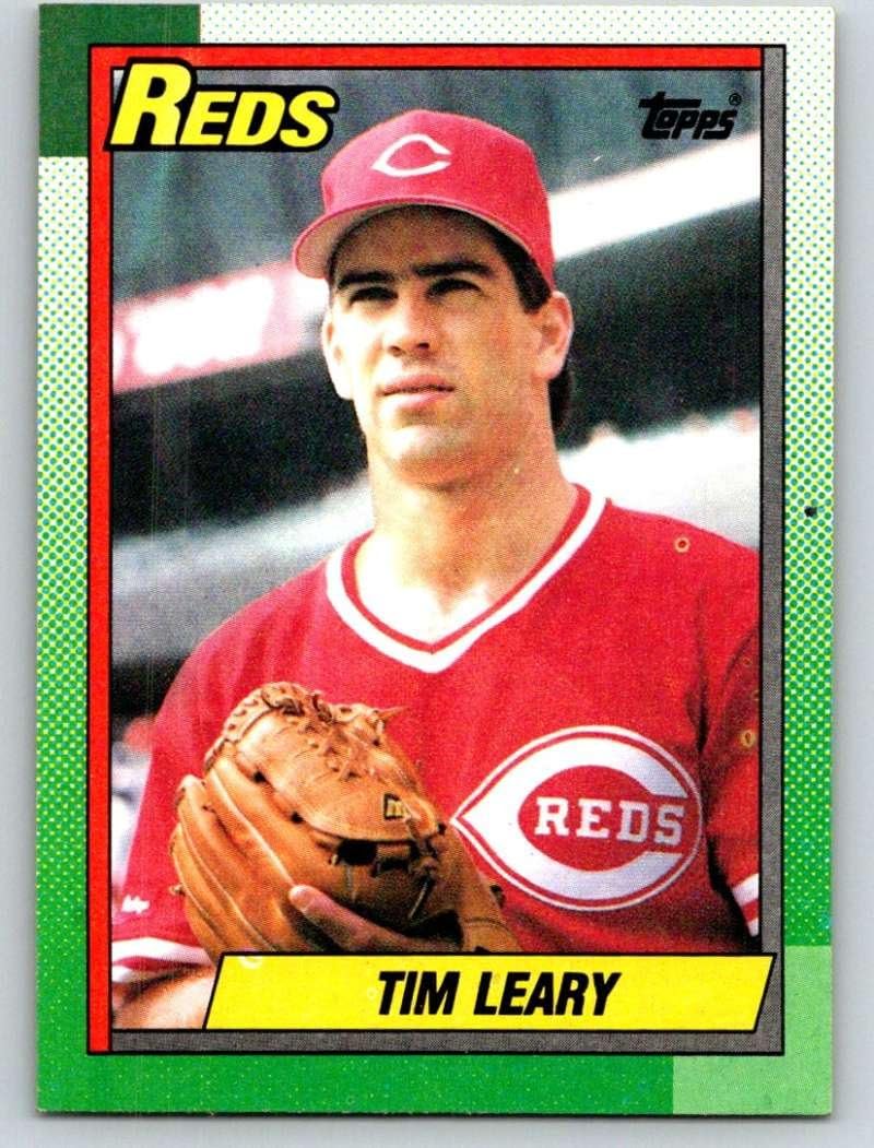 1990 Topps Baseball 516 Tim Leary Cincinnati Reds Official MLB Trading Card (stock
