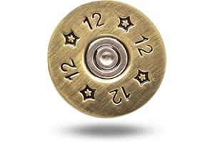 Full Metal Markers 12 Gauge Magnetic Metal Golf Ball Marker with Hat Clip for Men and Women - Unique Marker for Putting Green - Golf Accessories