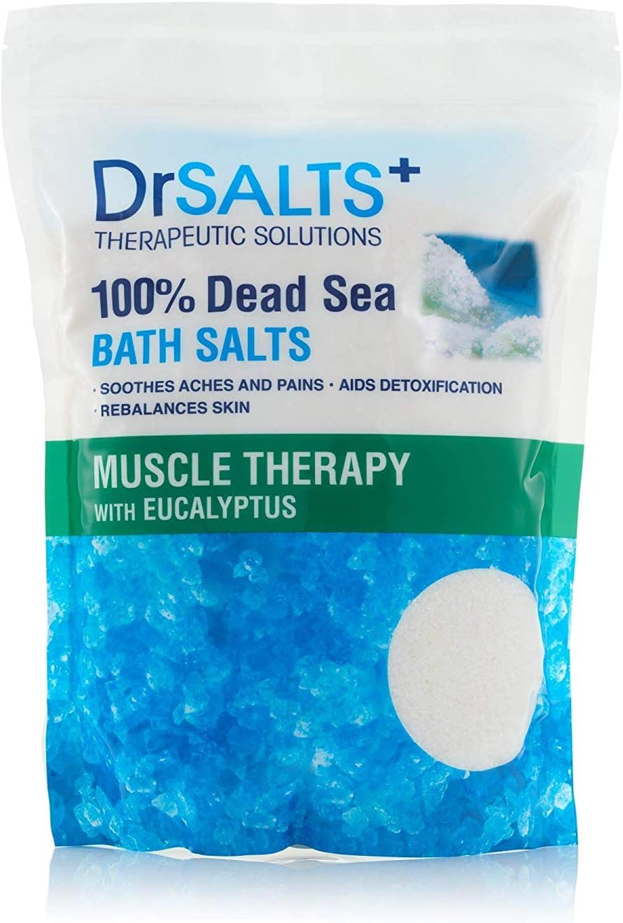 DRSALTS 100 Dead Sea Bath Salts Eucalyptus 2kg Post Workout Therapy