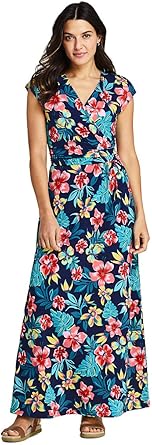 surplice wrap maxi dress