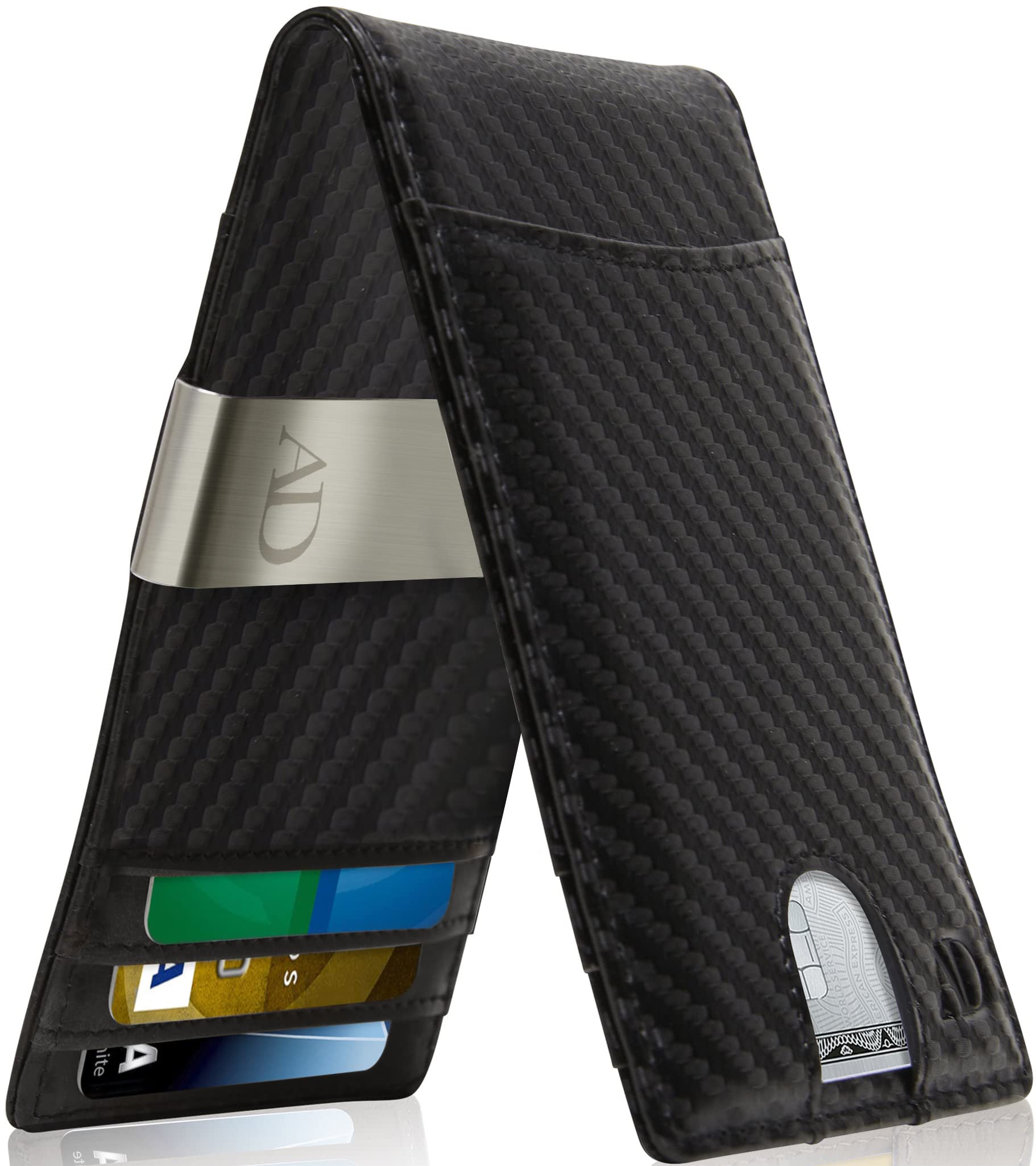 Access Denied Slim Money Clip Wallets for Men - Bifold Mens Wallet RFID Front Pocket Minimalist Credit Card Holder with Gift Box