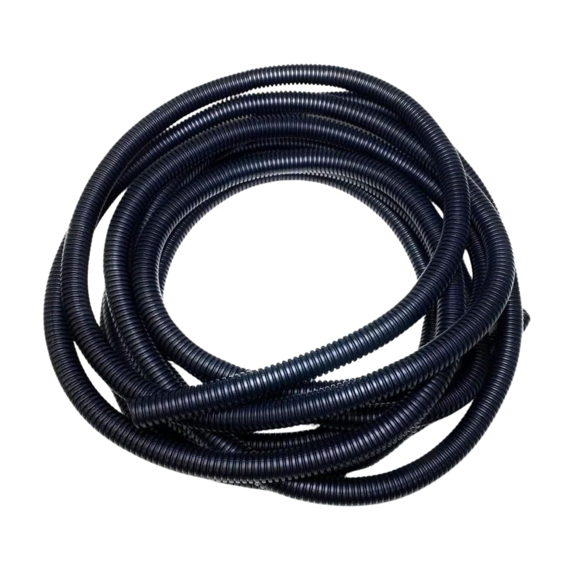 Black Corrugated Conduit Split Plastic Flexible Cable Tidy Solution Tube Trunking 13mm - 5m — image 1