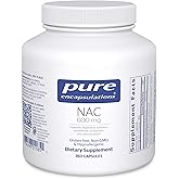 Pure Encapsulations NAC 600 mg - N-Acetyl Cysteine NAC Supplement for Lung Health & Immune Support, Liver Support & Antioxidants* - with Freeform N-Acetyl-L-Cysteine - 360 Capsules