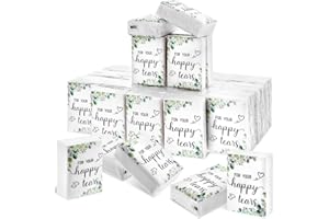 Haiabei 50-Pack Wedding Facial Tissues Items for Welcome Bags for Your Happy Tears Flower Pocket Mini Tissues 4 Ply Travel Si