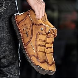 Dacomfy Mens Casual Shoes Loafers Leather Slip-On