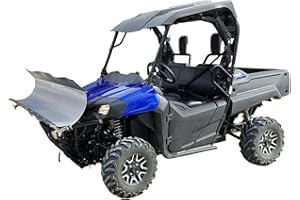 RPM KFI UTV 72" Snow Plow Kit Combo Compatible with Honda Pioneer 700, 700-4 2014-2023 - Includes Brackets, Blades, Mounts, Steel Construction