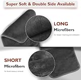 Nineigh 6pk Microfiber Makeup Remover Cloth Flannel Face Towel Reusable Grey view 3