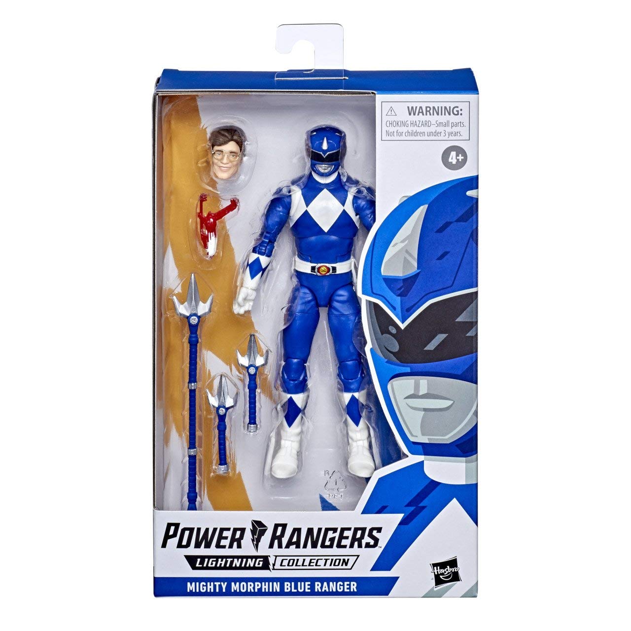 Power Rangers Lightning Collection Mighty Morphin Blue Ranger 6-Inch Premium Collectible Action Figure Toy with Accessories