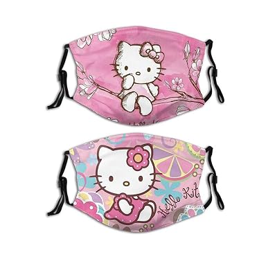 Buy Pink Cute Hello Kitty Face Mask With Two Filters Reusable Washable Adjustable Balaclava For Men Women Kids Online In Turkey B08yyy93bs