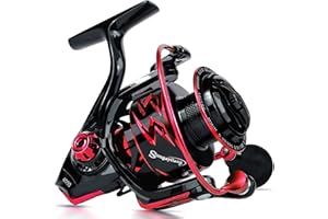 Sougayilang Spinning Reels Ultra-Weight, 6.2: 1 High Speed ​​Gear Ratio, Metal Frame and Rotor, 12 + 1 Shielded BB, Smooth Powerful Freshwater and Saltwater Spinning Fishing Reel