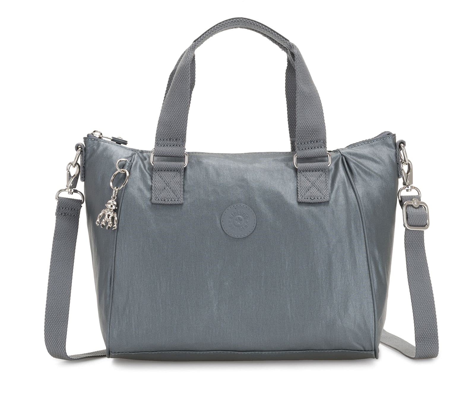 Kipling Amiel Women's Handbag, Grey (Steel Gr Metal), 27x24.5x14.5 cm (B x H x T)